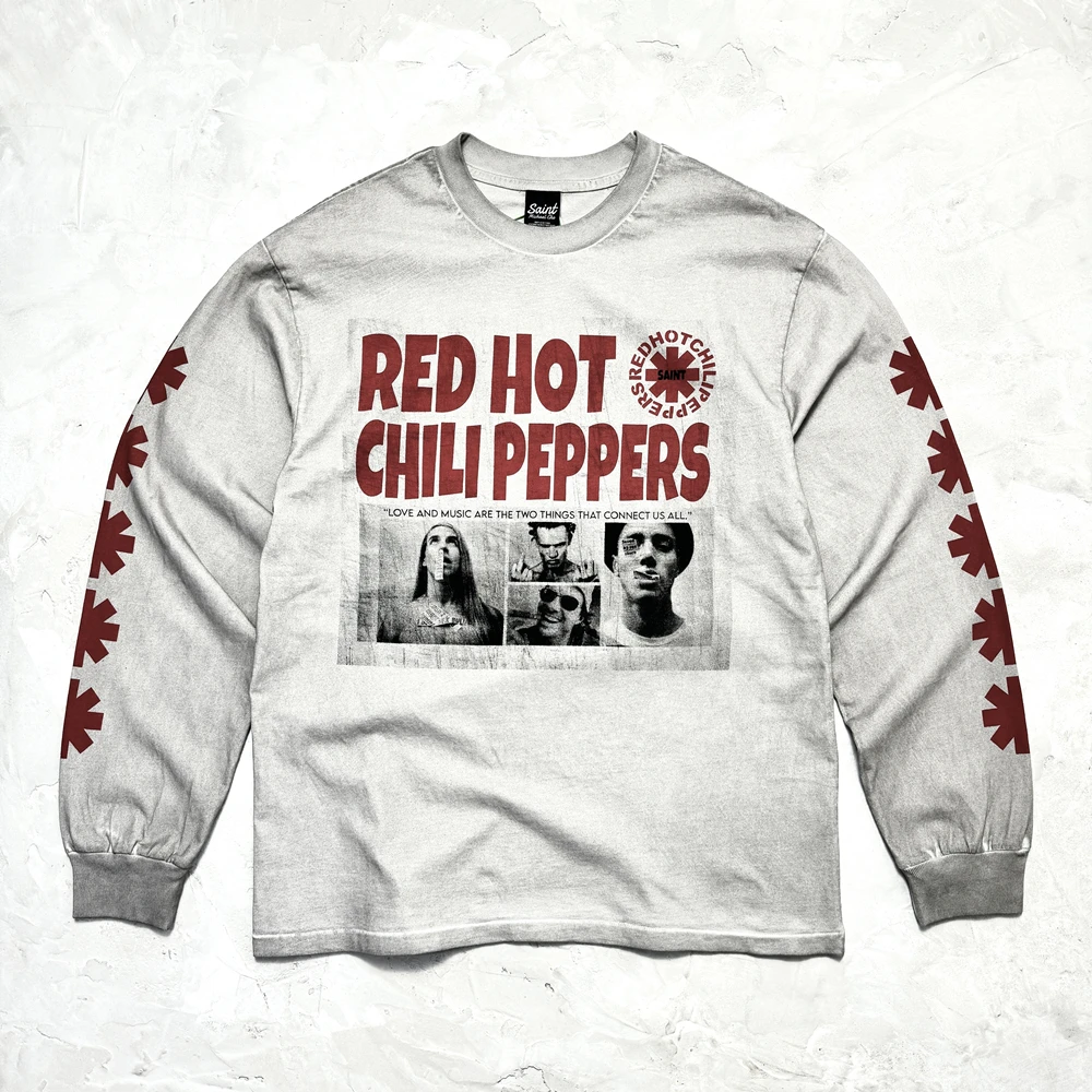 

Yao Fashion Long Sleeve High Quality Unisex Tops High Street Vintage Band Punk Rock and Roll Streetwear Loose T Shirt For Men