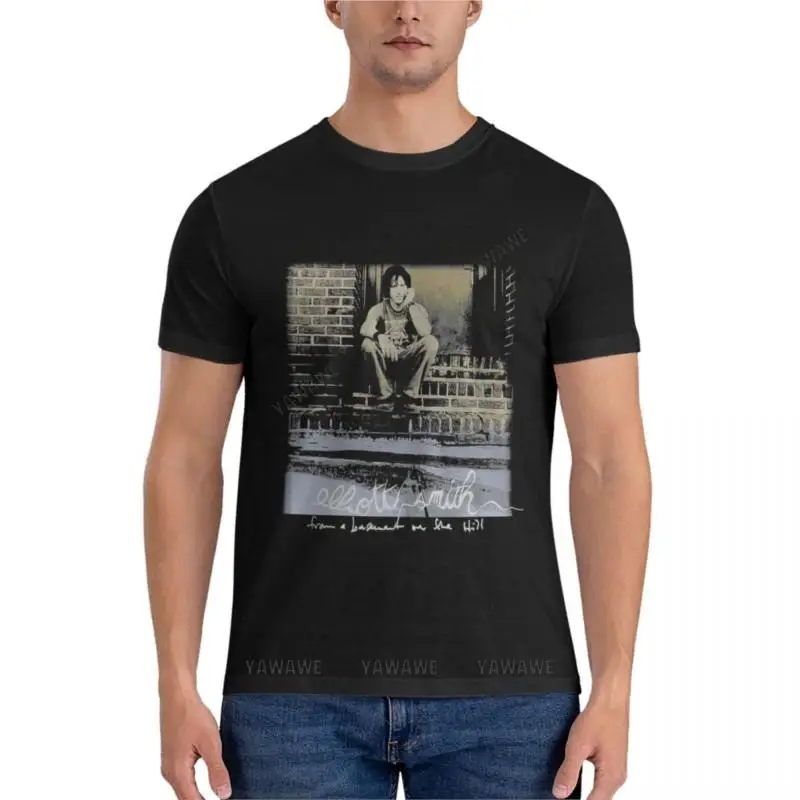 Elliott Smith - From A Basement On The Hill Essential T-Shirt men t shirt mens big and tall t shirts mens clothing