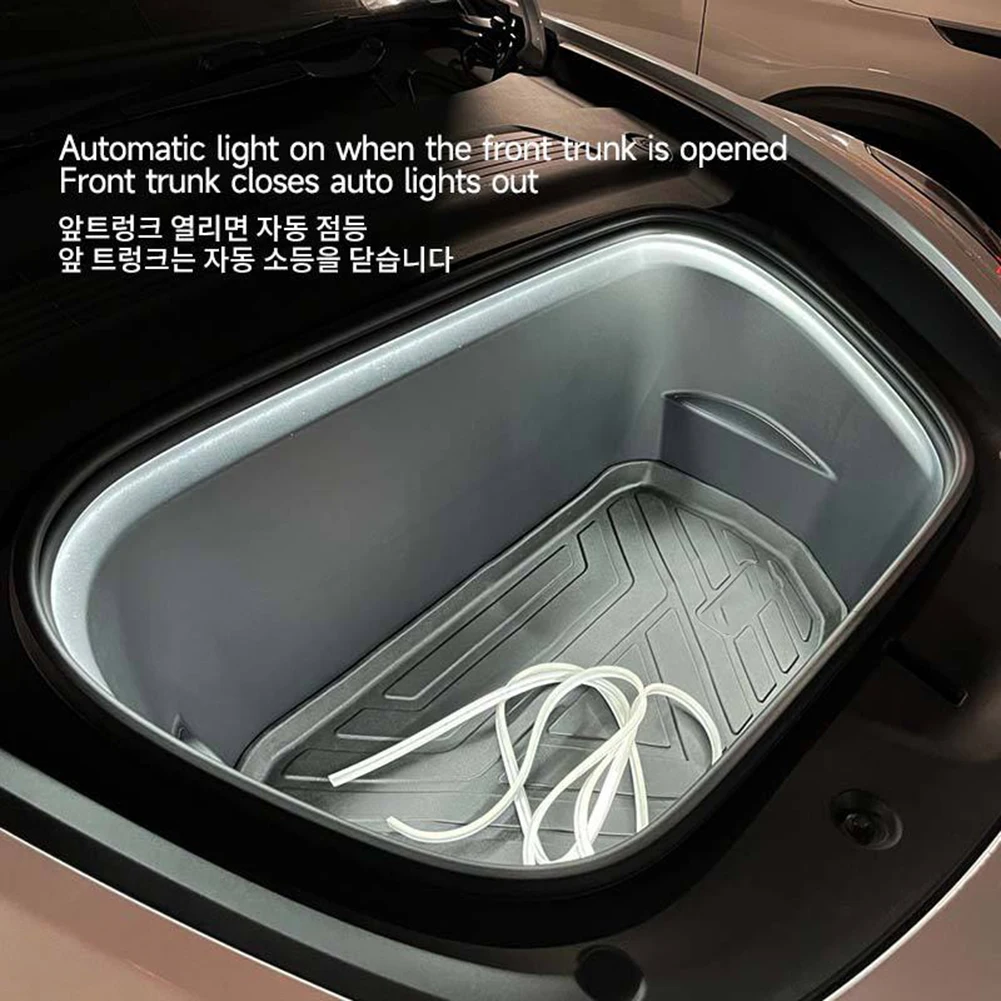 5m Car Frunk LED Light Strip for Tesla Model 3 Y S X Front Rear Trunk LED Strip Light Flexible Waterproof Interior Accessories