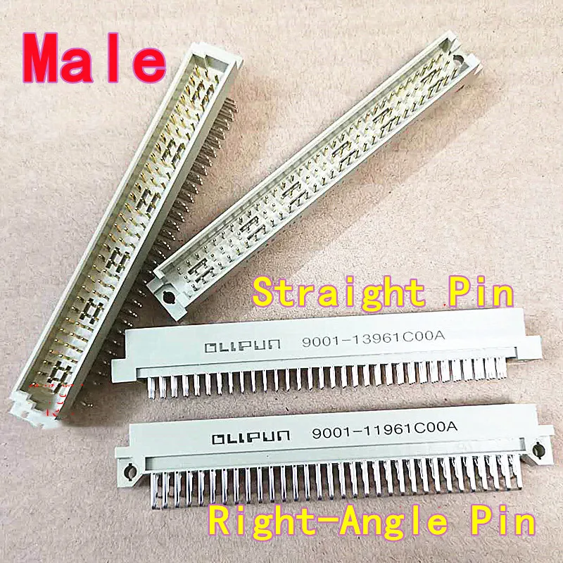 2PCS 2.54mm Pitch Euro-Style Socket Models 9001-11961C00A 12961 13961 14961 3-Row 32-Pin Straight&Right-Angle Pin Headers