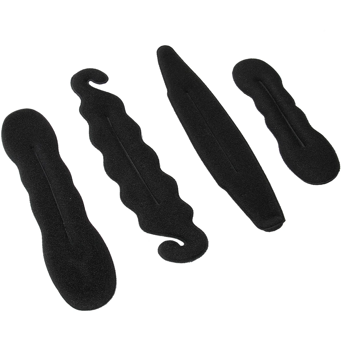 

4pcs Sponge Ponytail Bun Tie Spong Hair Styling Tool 2 Large and 2 Small donut bun maker