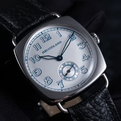 Hruodland 2025 Men's Mechanical Watch Seagull St1701 36mm Square Mineral Glass Stainless Steel Waterproof 10Bar Reloj Hombre