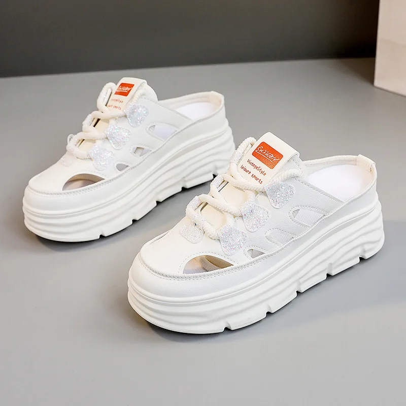 New Arrival Women Casual Shoes Chunky Sneakers Platform Wedge Hidden Heel Women Leisure Shoes Summer Sneaker Women