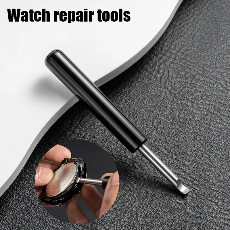 1 قطعة أداة إصلاح الساعة متعددة الأغراض فتاحة الساعة سكين حدق ساعة الظهر فتاحة ساعة أداة إزالة الصواميل لاستبدال البطارية