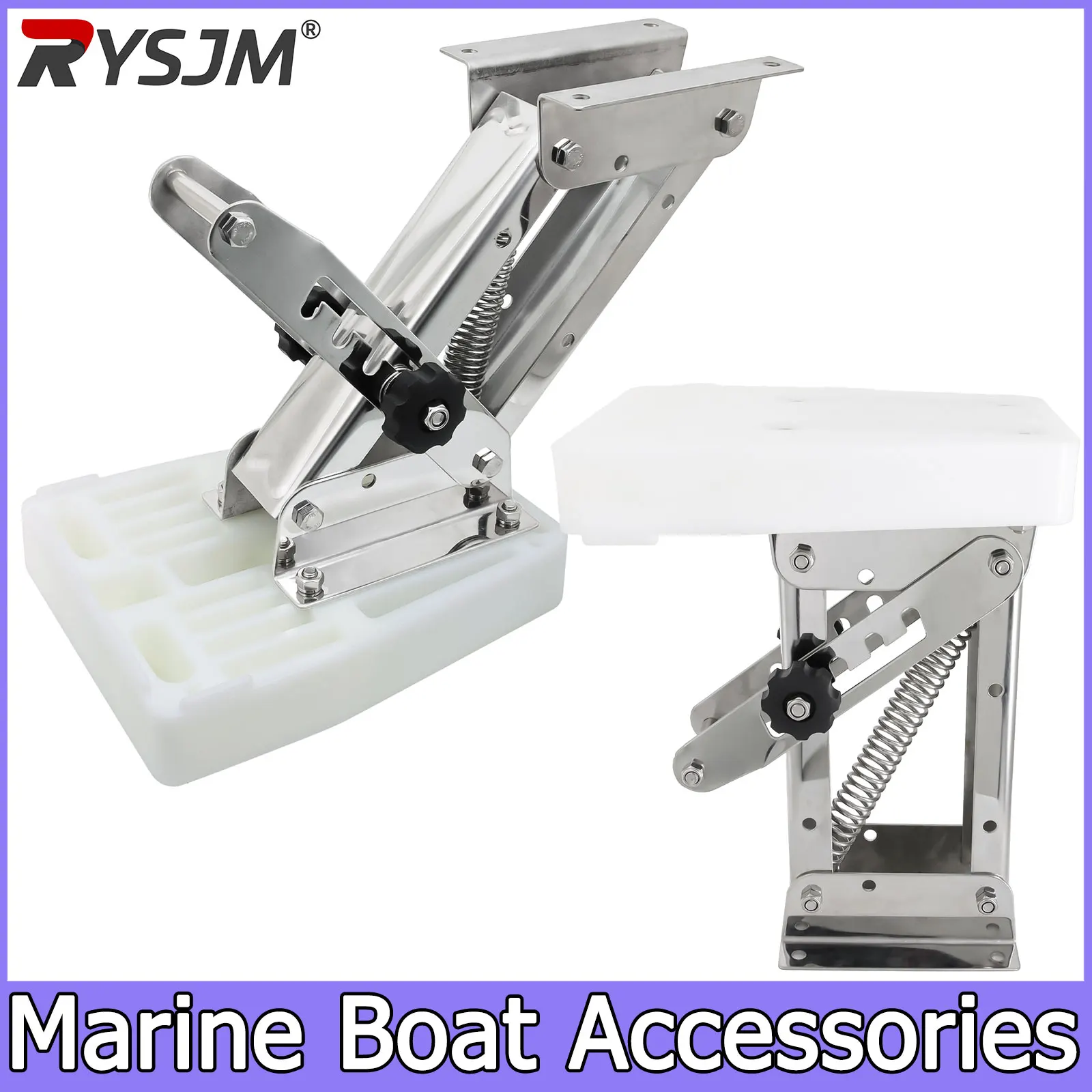 2 Strokes Kicker Outboard Motor Bracket Boat Accessories Marine Stainless Steel Heavy Duty for Marine Boat Support