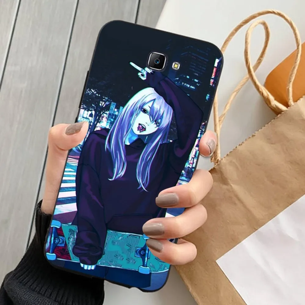 Sad Anime Aesthetic Senpai Phone Case For Samsung J 7 plus 7core J7 neo J6 plus prime J6 J4 J5 Mobile Cover