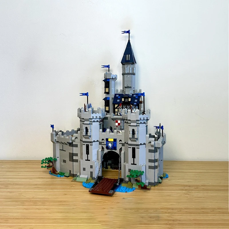 

2302 шт. MOC, средневековая лошадь, рыцарь, лошадь, король, замок, модель здания, сделай сам, сборка, строительный блок, игрушка, детский подарок на день рождения