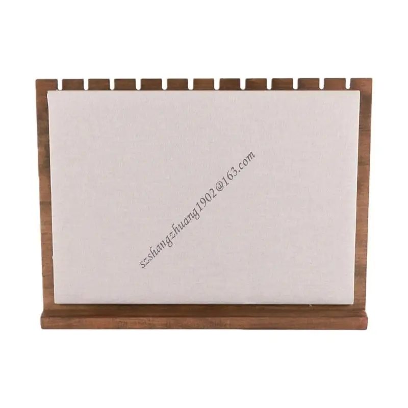 

Q6RB Подставка для ювелирных изделий из натурального ореха для ожерелья и подвесок Деревянный органайзер