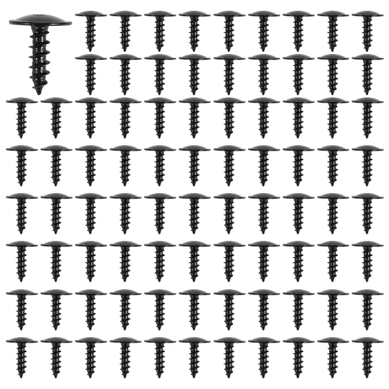 A11M-100Pcs محرك السيارة تحت غطاء سبلاش الحرس مسامير التنصت الذاتية 5 مللي متر N90974701 ل-A4 A3 A5 A6 A7 A8 Q5 جولف باسات