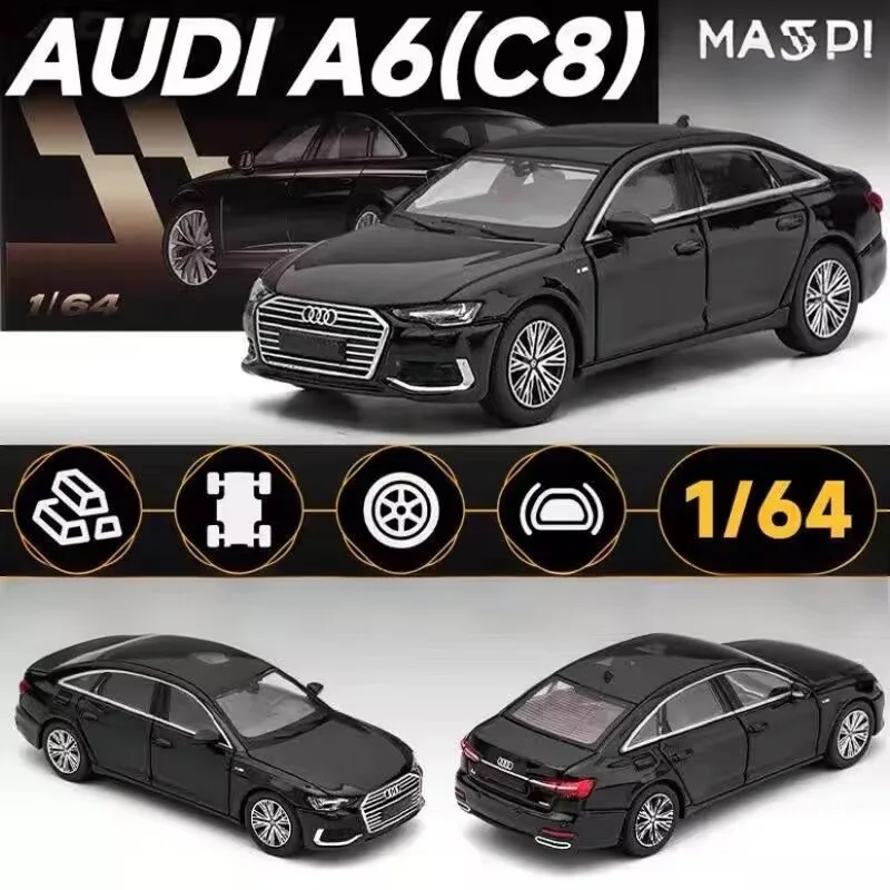 

1/64 AUDI A6 A8L Alloy Car Model Diecast Metal Mini Car Vehicles Model Simulation Miniature Scale Childrens Toys Gift Decoration