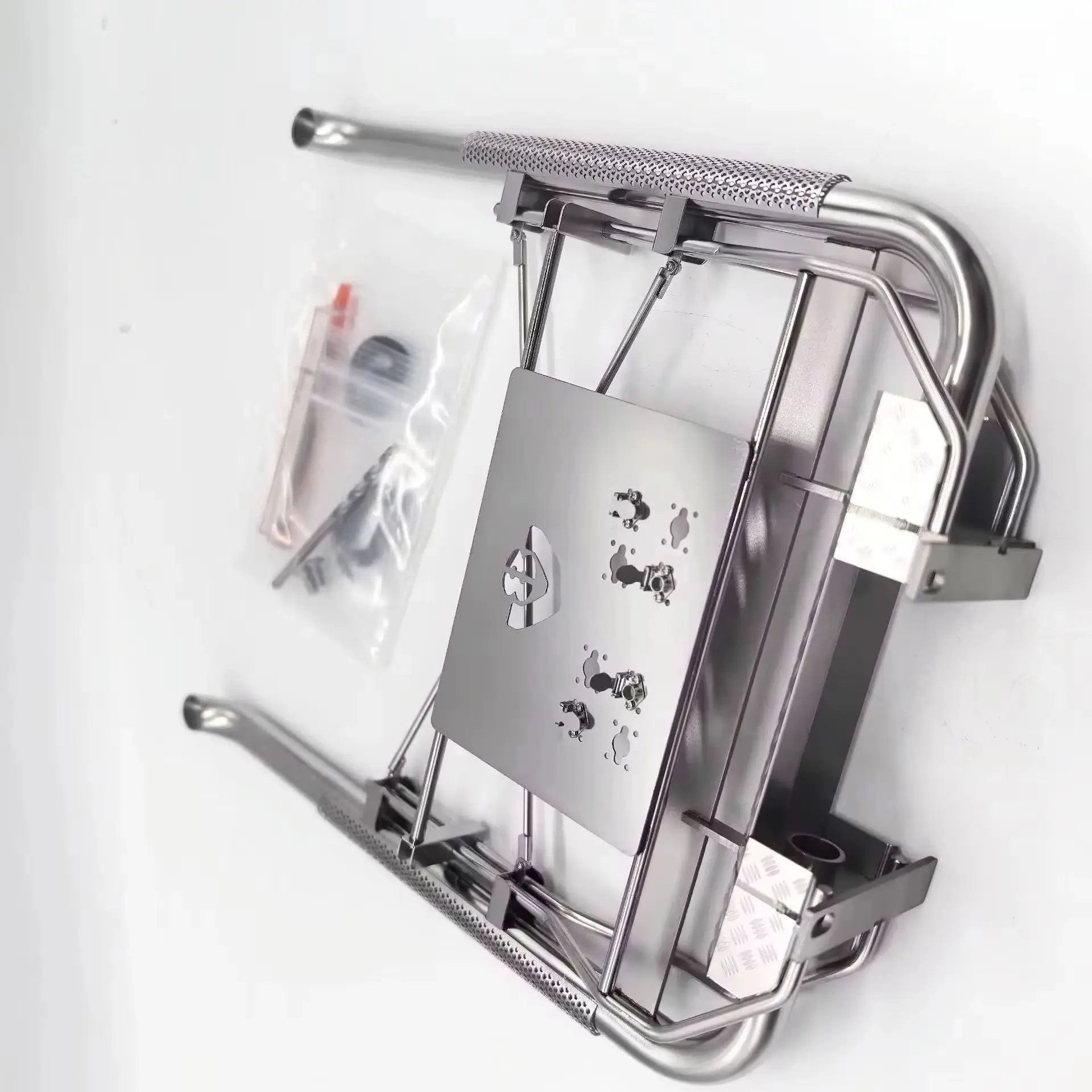 

Scaleclub Metal Stainless Steel V8 Exhaust european Style for 1/14 Tamiya RC Truck Trailer for Scania for Benz DIY Part