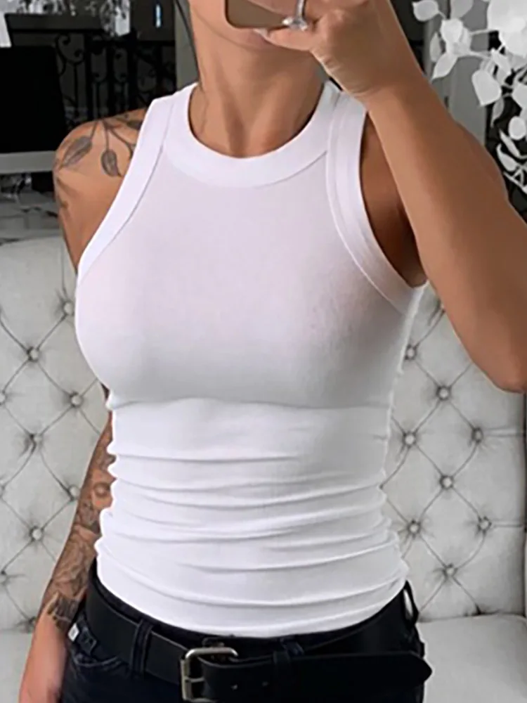 Women Solid Round N… - image