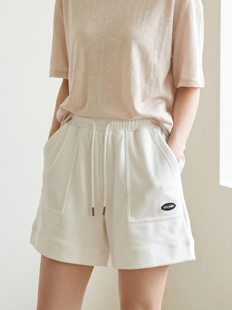 2026 Summer New Comfortable Loose Wide-legged Drawstring A Pants Slim Waist Slim Fit Casual Home Versatile Women's Sports Shorts