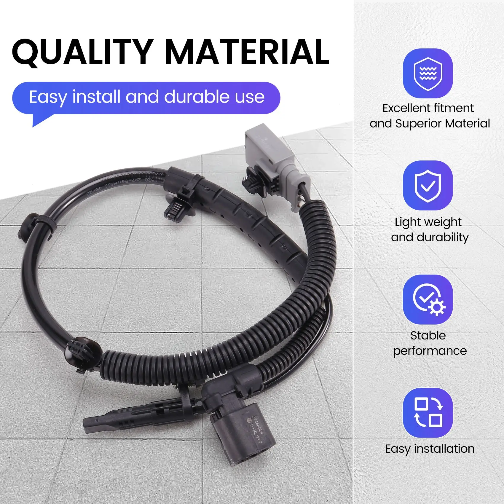 

ABS Wheel Speed Sensor For Citroen C5 C6 508 Aeolus A9