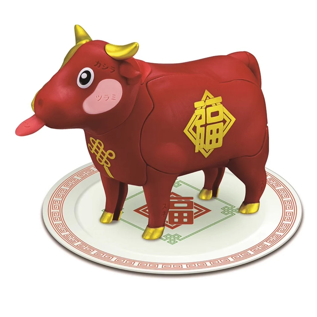 In Stock Original Genuine MegaHouse MH 3D Puzzle Cattle PVC Action Assemble Model Toys Model Action Toy