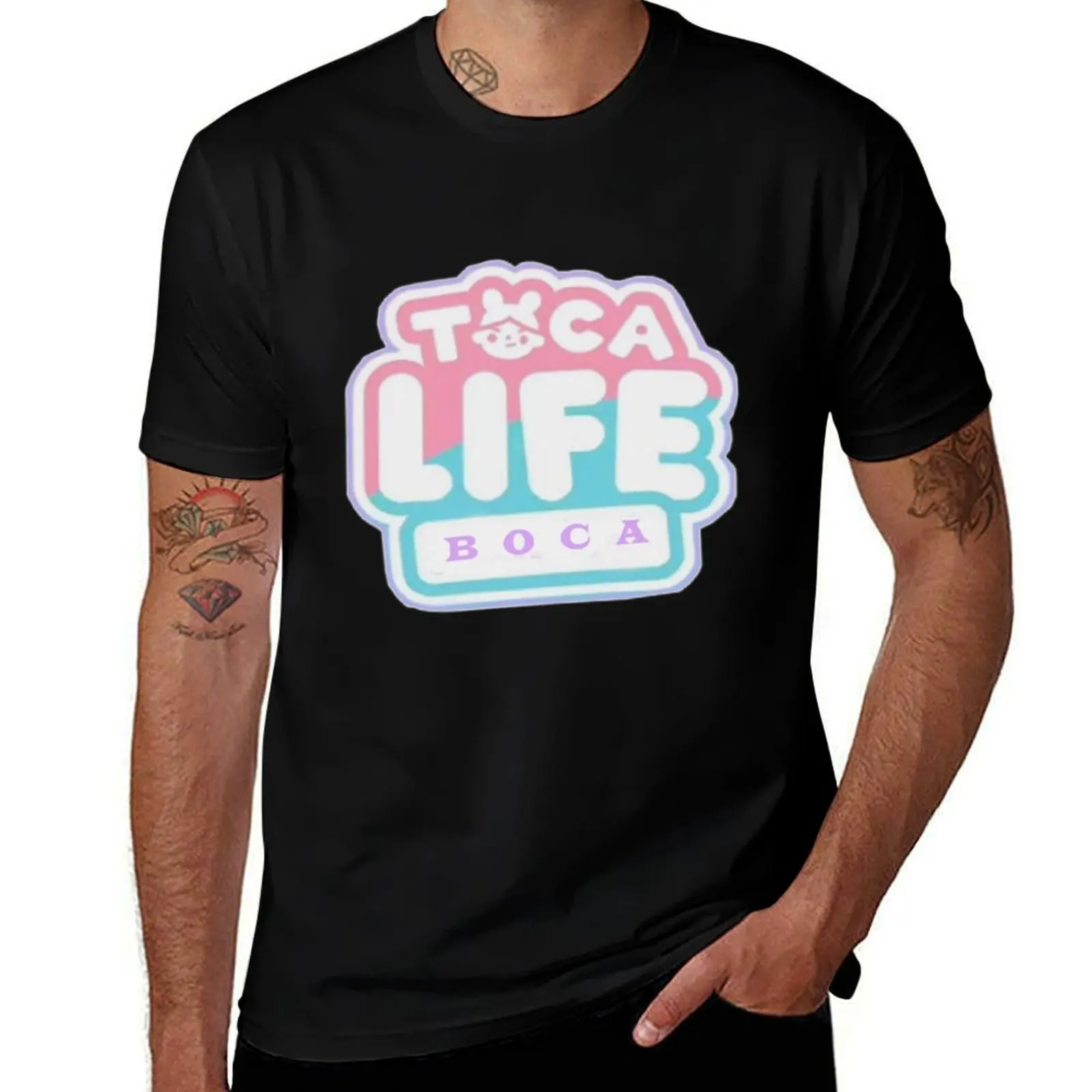 

T-Shirt mens graphic shirts shirts t cotton shirts quality man t t high TOCA T-Shirt BOCA funny LIFE