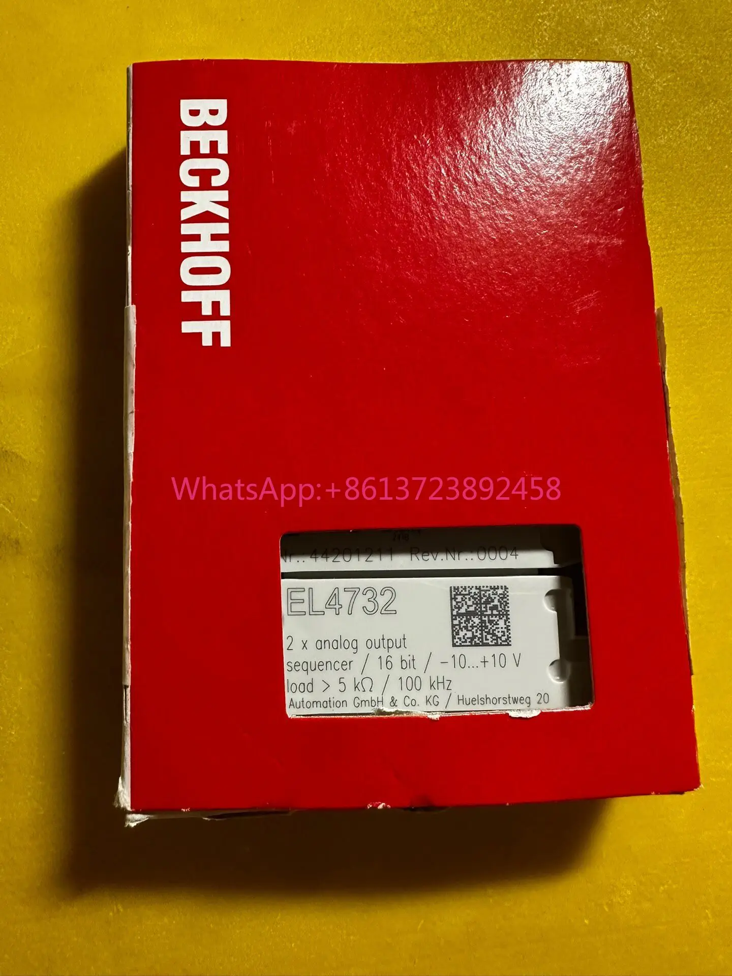 

Beckhoff module EL4732 brand new and original high quality