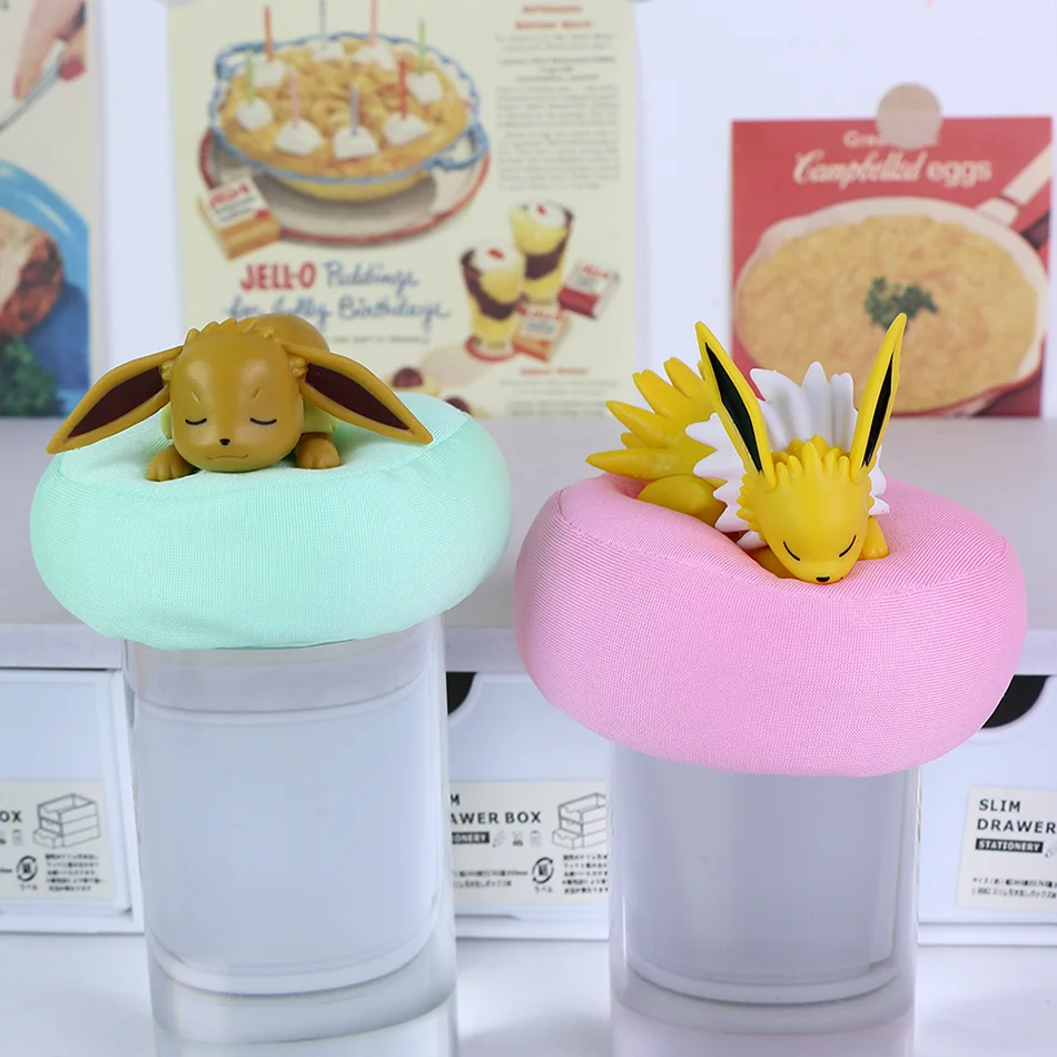 Anime Pokémon Blind Box Eevee Familie Schlaf-Serie Figuren 1-9 Stück Eevee Schlaf-Serie Handpositioniertes Spielzeug Geschenk für Freunde – Detail 6