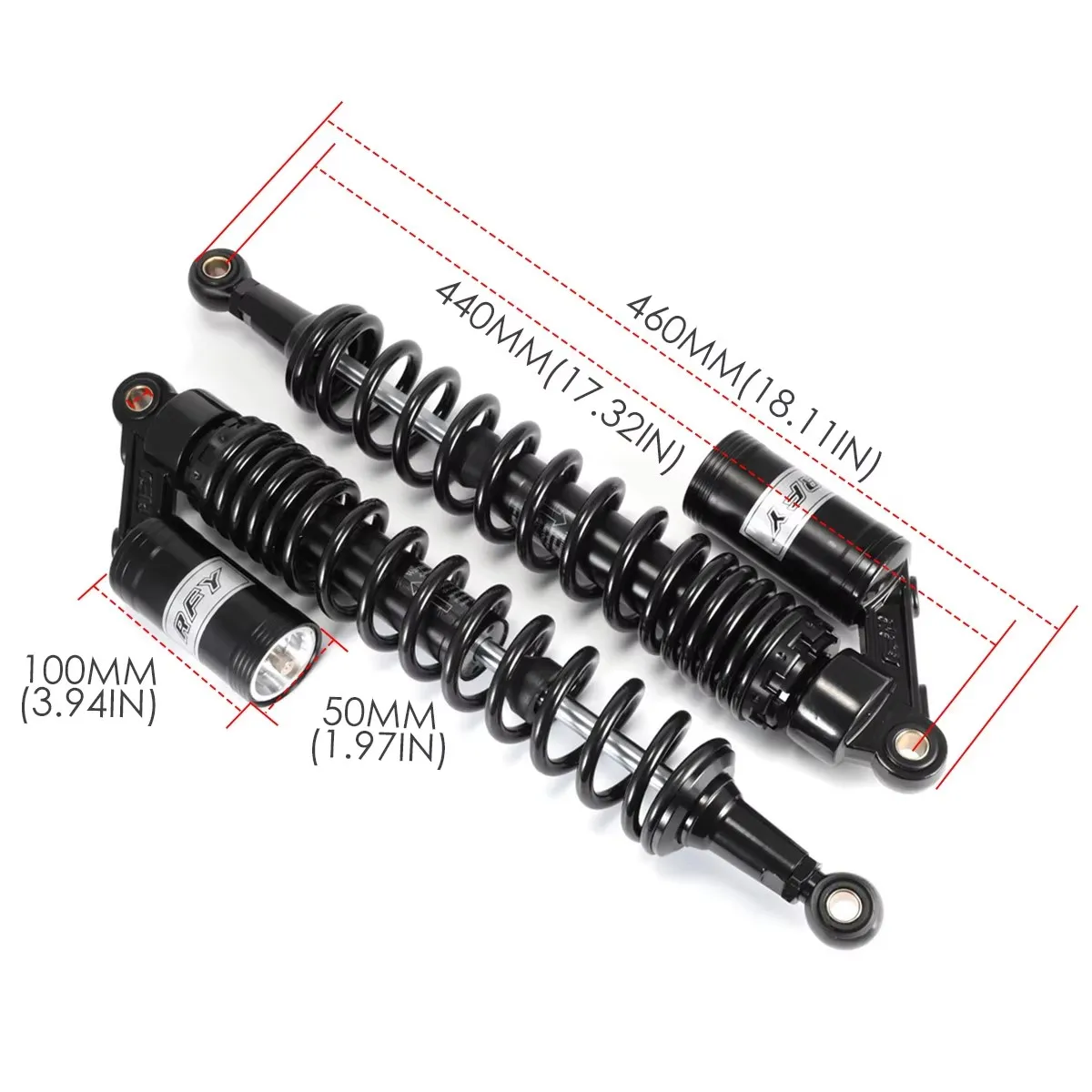 375mm 400mm 430mm The Chinese Factory Directly Sells Rear-use Motorcycle Shock Absorbers At The Right Price