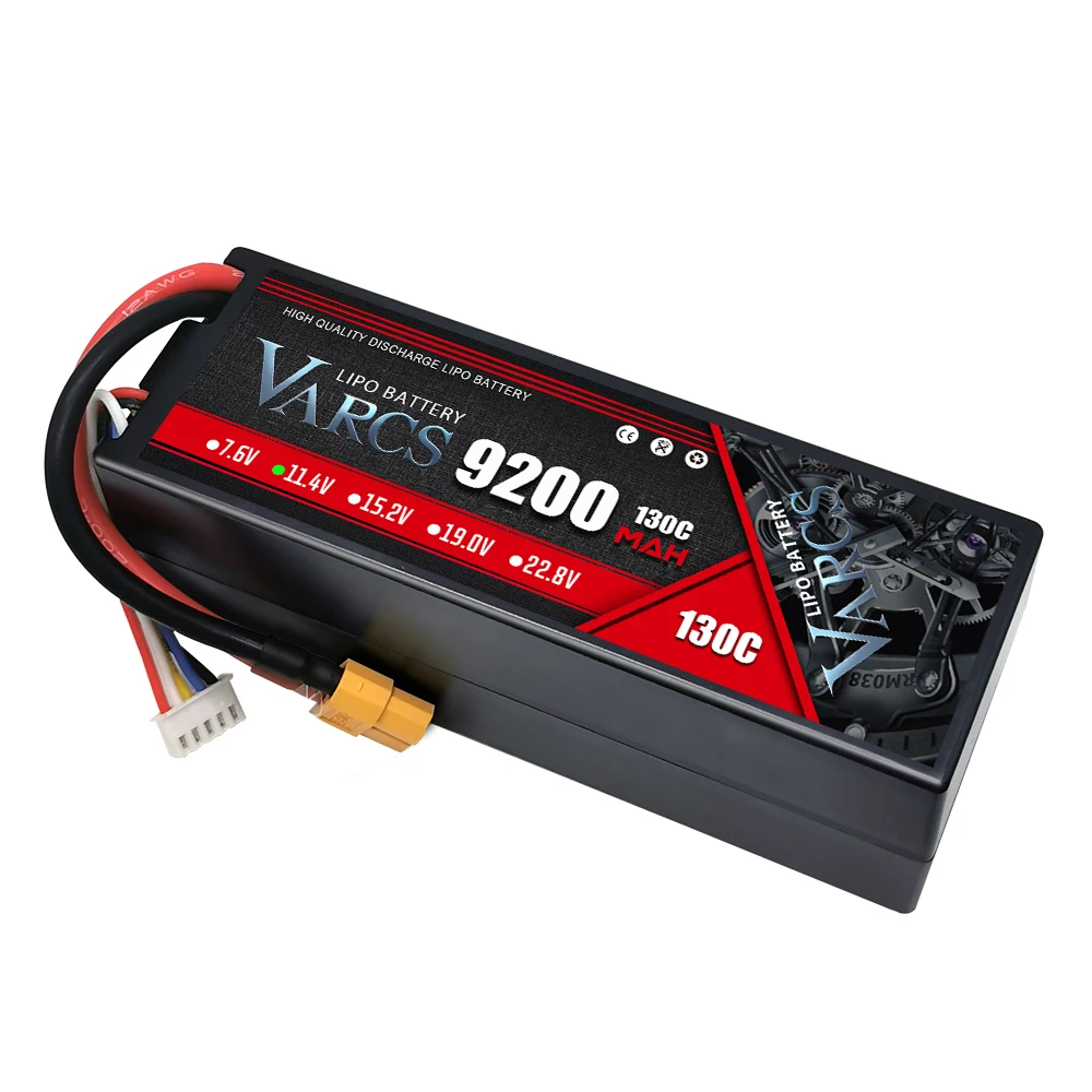 VARCS 3S 11.4V 9200mAh Lipo Battery 14.8V 15.2V 22.2V 7.4V 6S 4S 2S 5200mAh 7000mAh 8000mAh 8400mAh 6750mAh 6500mAh for RC Car