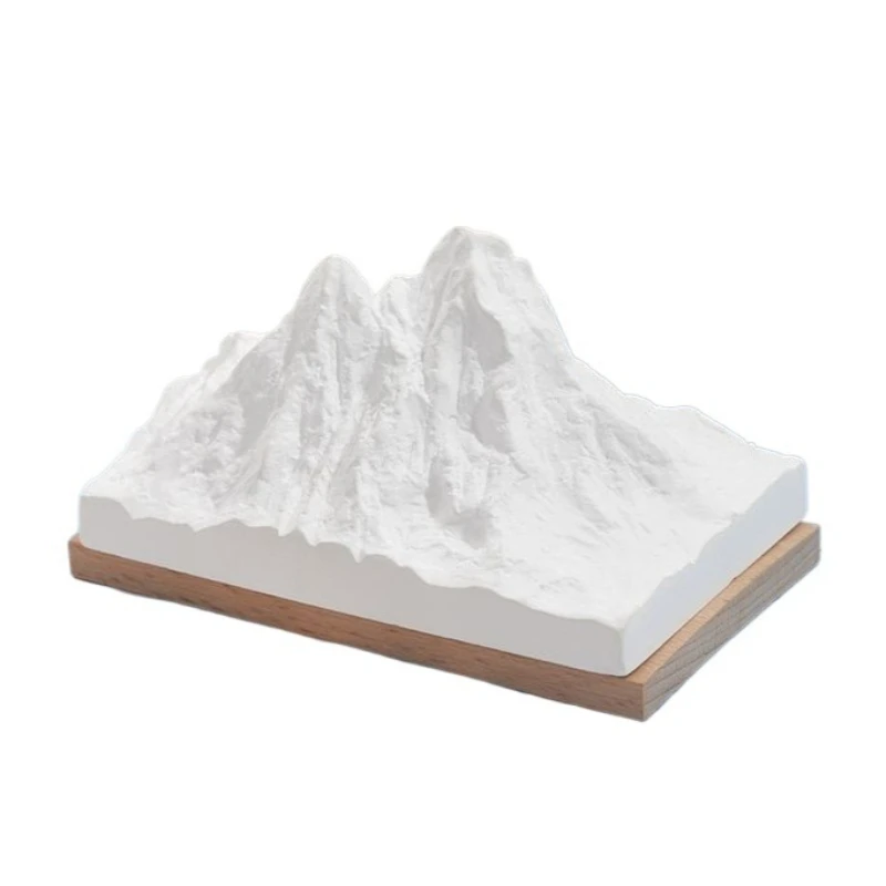 Snow Mountain Essential Oil Diffuser Stone Desktop Ornament with Base Modern Style Luxury Fragrance Home Decor Gift Figurines