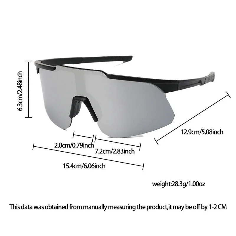 10PCS New Outdoor Windproof Men's and Women's Cycling Motorcycle Sunglasses with Large Sunshade Frame Sports Sunglasses