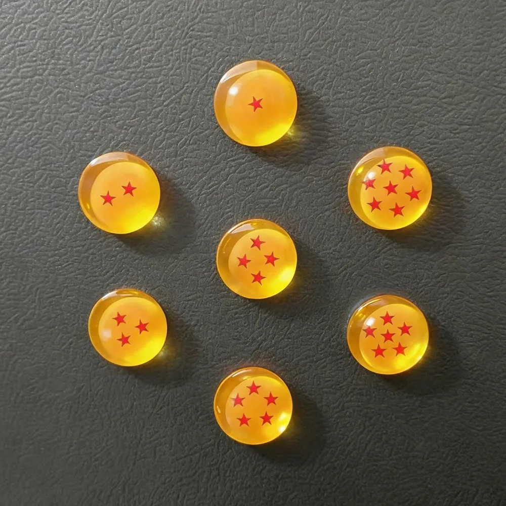 Imán para nevera de Dragon Ball con los nuevos siete esferas del dragón, amuleto para la buena suerte y la fortuna, regalo relacionado con el dibujo animado