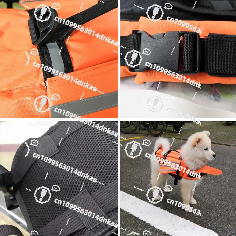 Pet Life Jacket New Reflective Outdoor Dog Clothes Pet Swimsuit Angel Wings Dog Life Jacket Summer Clothes