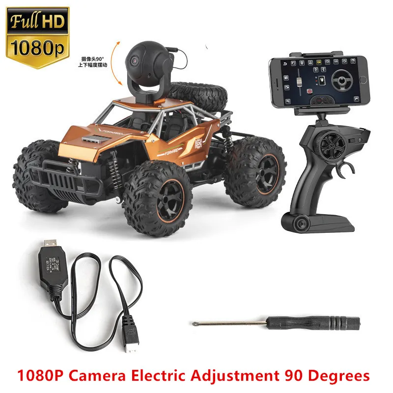 

30KM/H 40 Minutes C039W Alloy RC Car 720P 1080P WIFI FPV HD Camera 2.4G 4WD High Speed Video Car Remote Control Car Toys Gifts