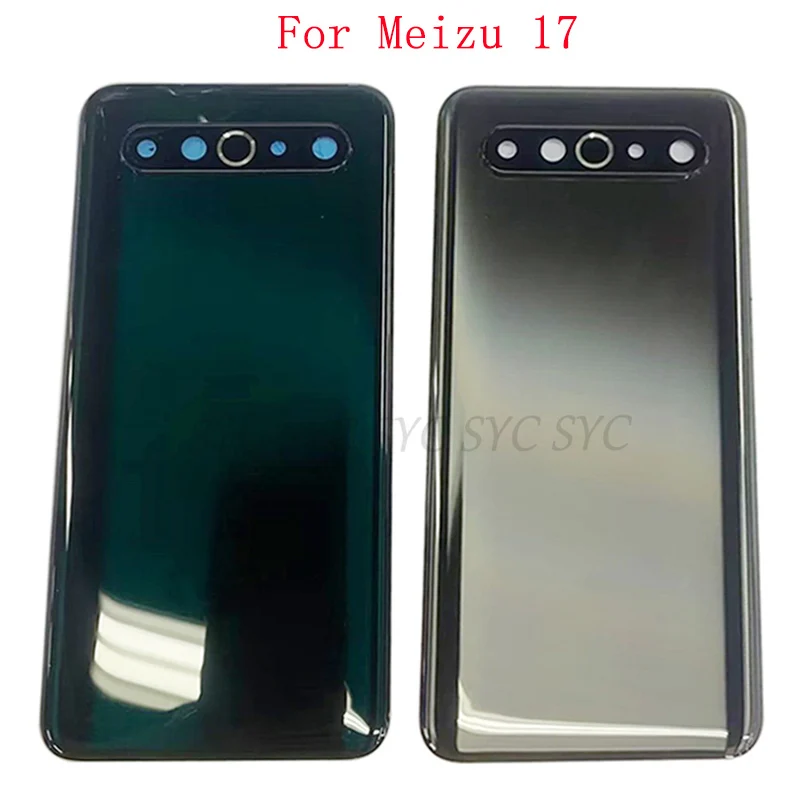 

Original Battery Cover Rear Door Case Housing For Meizu 17 Back Cover with Camera Frame Lens Logo Repair Parts