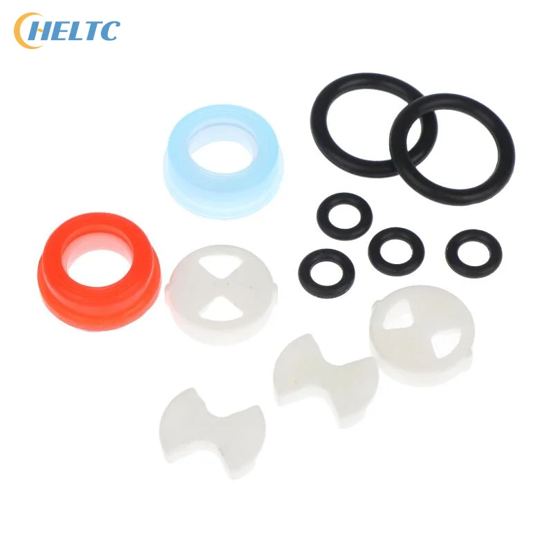 12Pcs Faucet Tap Valve Replacement Kit Faucet Washers For Mixer Faucet Round Ceramic Chip Set Faucet Accessories
