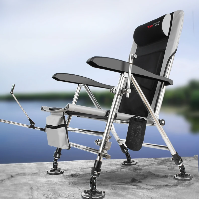 

Складной стул для рыбалки в европейском стиле, портативный легкий стул для хранения пресноводной рыбалки, уличная мебель Silla De Pesca FYFC