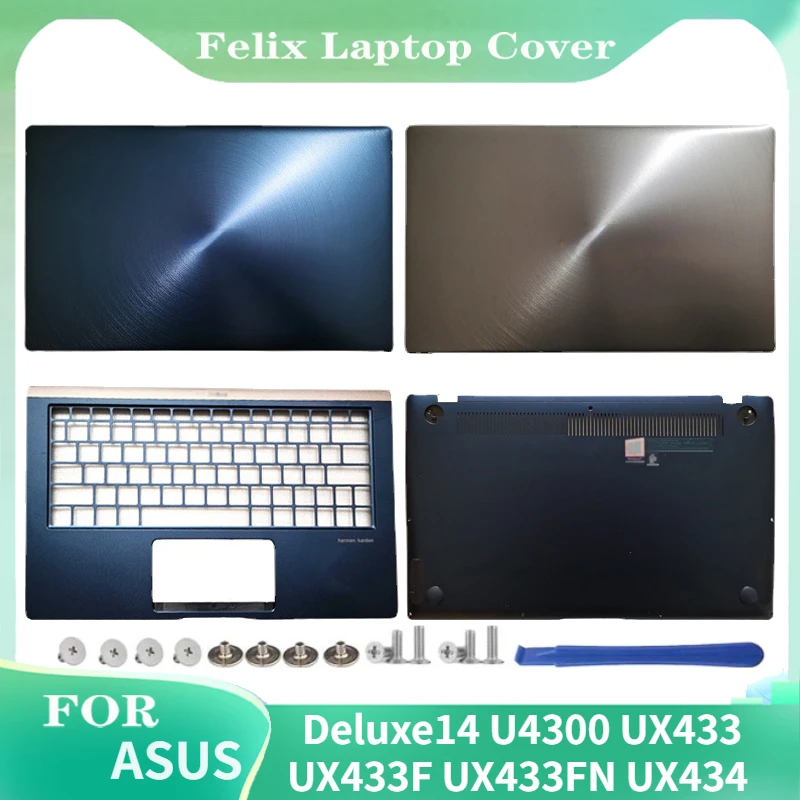 

NEW For ASUS Deluxe14 U4300 UX433 UX433F UX433FN UX434 Laptop LCD Back Cover/Front Bezel/Hinges/Palmrest/Bottom Case Non-Touch