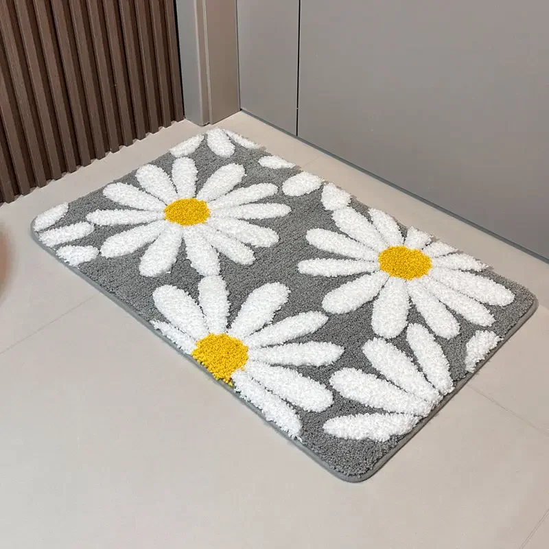 Bathroom Absorbent Floor Mat Household Toilet Carpet Foot Mat Door Mat Entry Door Bedroom Door Mat Toilet Door Mat