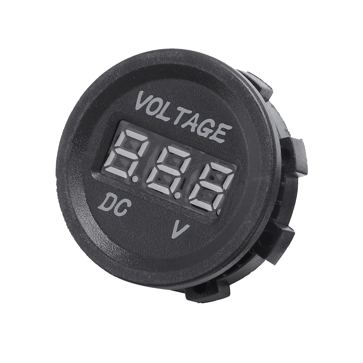 12V-24V Waterproof Car Motorcycle LED Digital Display Voltmeter Voltage Meter Black