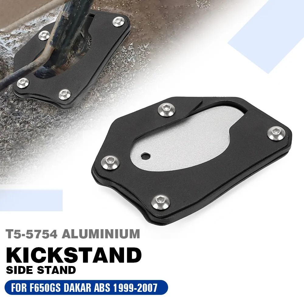 

F650GS Motorcycle Kickstand Foot Side Stand Extension Plate Enlarger Pad Support FOR BMW F650 F 650 GS 650GS Dakar ABS 1999-2007