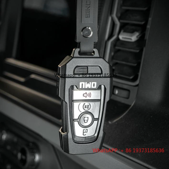 OMU Key Case for Bronco Black Aluminum & Carbon Fiber Key Cover Car Protection Key Shell From Maiker Off Road