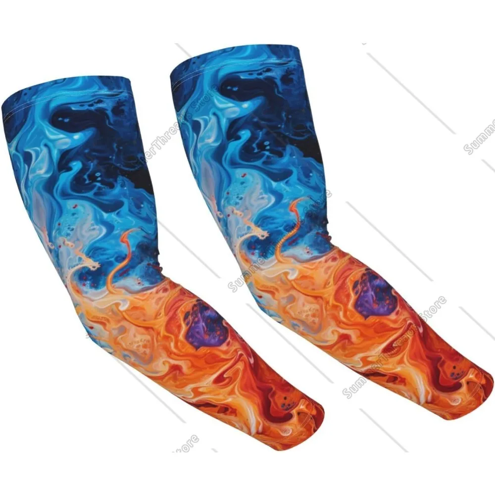 

The Myth Of Ice And Fire Sun Protection Cooling Arm Sleeves For Men Women, Uv Compression Cooling Sleeve For Sports