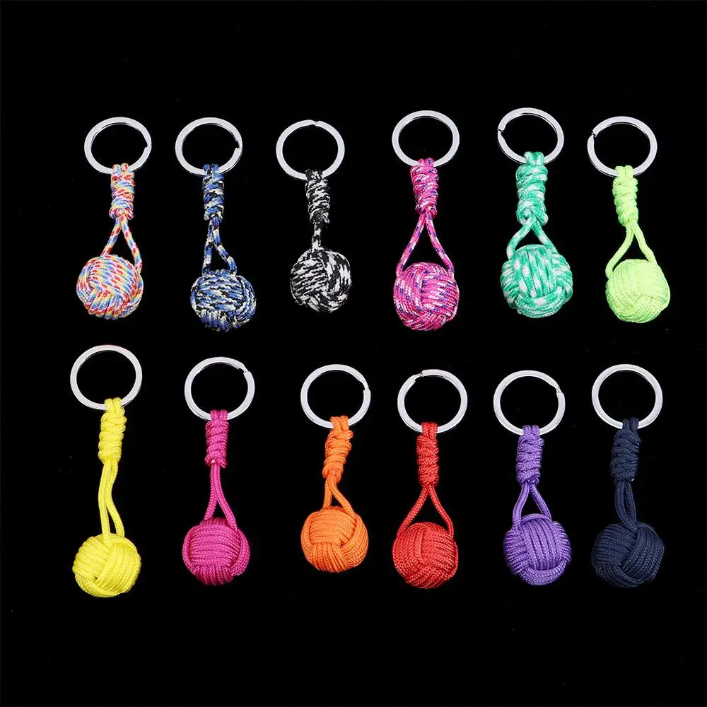 Convenient Gift For Women Men Outdoor Survival Parachute Rope Ball Cord Key Ring Keyfob Fashion Accessories Key Chain