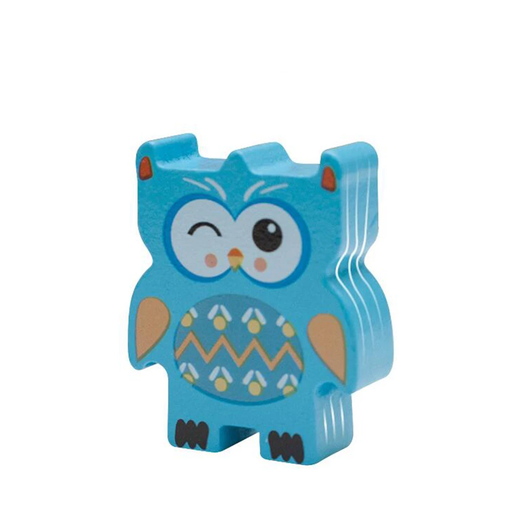 

12Pcs Owl Shaped Balance Beam Stacking Set Bright Colors Educational Games Improve Kids Memory Logic Skills Playing Blocks