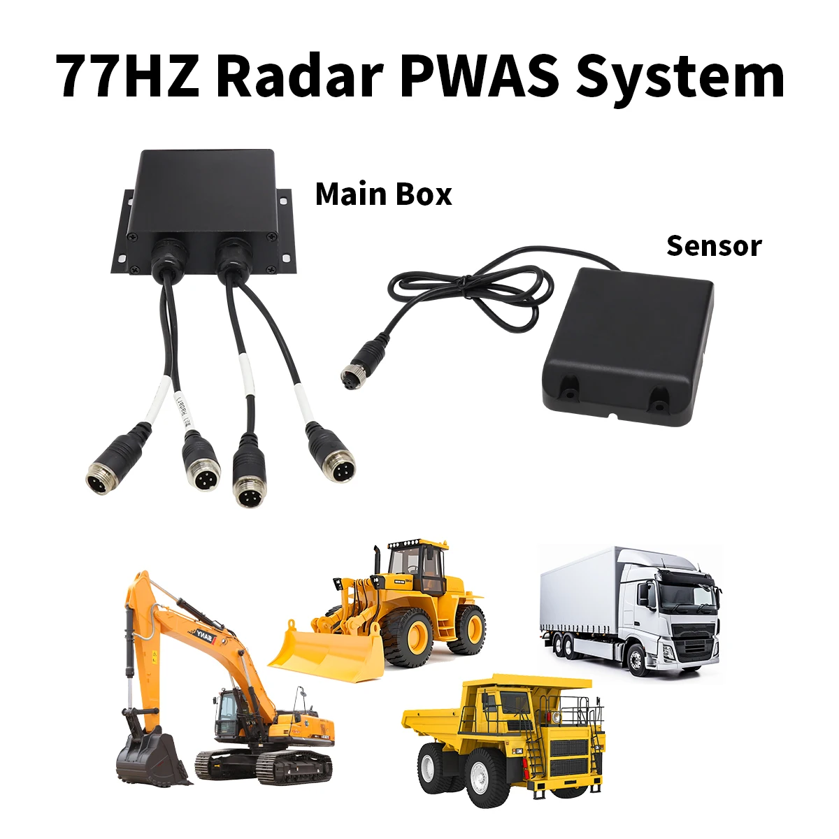 Waterproof Truck Camera Collision Avoidance Blind Spot Detection System Distance Displaying 77GHz BSD Millimeter Wave Radar