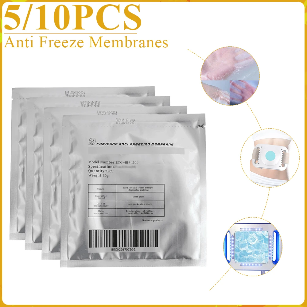 

5pc/10pc/20pc Antifreeze Membranes Fat Freeze Body Slimming Machine Anti-Cellulite Cold Therapy Weight Loss Antifreeze Film