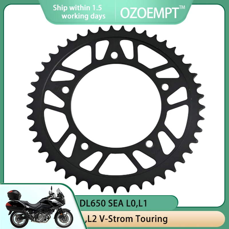 

OZOEMPT 525-47T Motorcycle Rear Sprocket Apply to DL650 A L5,L6 V-Strom XT ABS DL650 SEA L0,L1,L2 V-Strom Touring