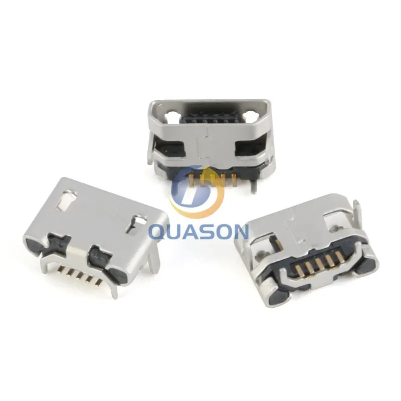 60pcs/lot 5 Pin SMT Socket Connector Micro USB Type B Female Placement 12 Models SMD DIP Socket Connector