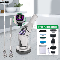 10-in-1 Electric Cleaning Brush Kitchen Bathroom Cleaner Handheld Cordless Multifunctional Cleaner Electric Spin Scrubber Clean