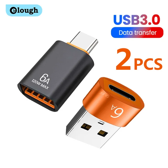 Elough Adapter USB 3.0 na typ C OTG Konwerter męski na USB żeński do laptopa Xiaomi Samsung USBC Adaptador usb a tipo c