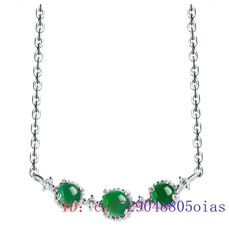 Burmese Jade Necklace Real Pendants 925 Silver Charm Jadeite Jewelry Gemstones Choker Natural Green Men Pendant Certificate