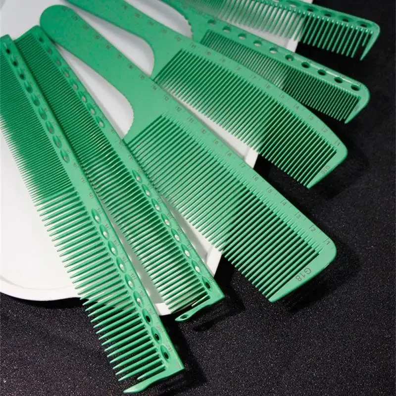 Japanese Scale Haircutting Comb Resin Green G45 Double-sided Heat Resistant Salon Barber Shop Styling Brush Tool