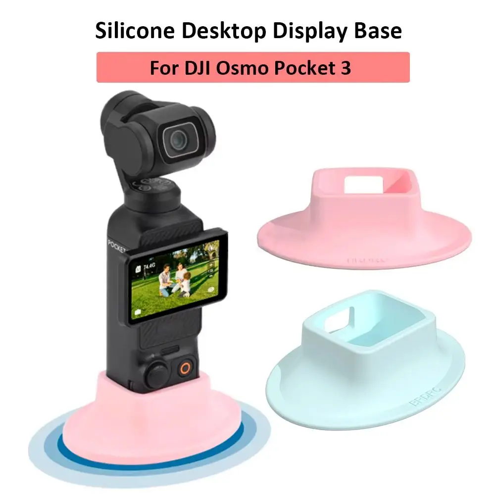 Portable Stand Holder Silicone Non-slip Fixed Extension Base Stand Charging Slot Stable Camera Accessories for DJI Osmo Pocket 3