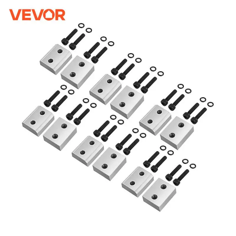 VEVOR RC-16 Rebar Cutter Jaw Blades 6 Sets Replacement Jaw Cutter W/ Screws & Spring Washers for Cutting Steel Bars Round Steel